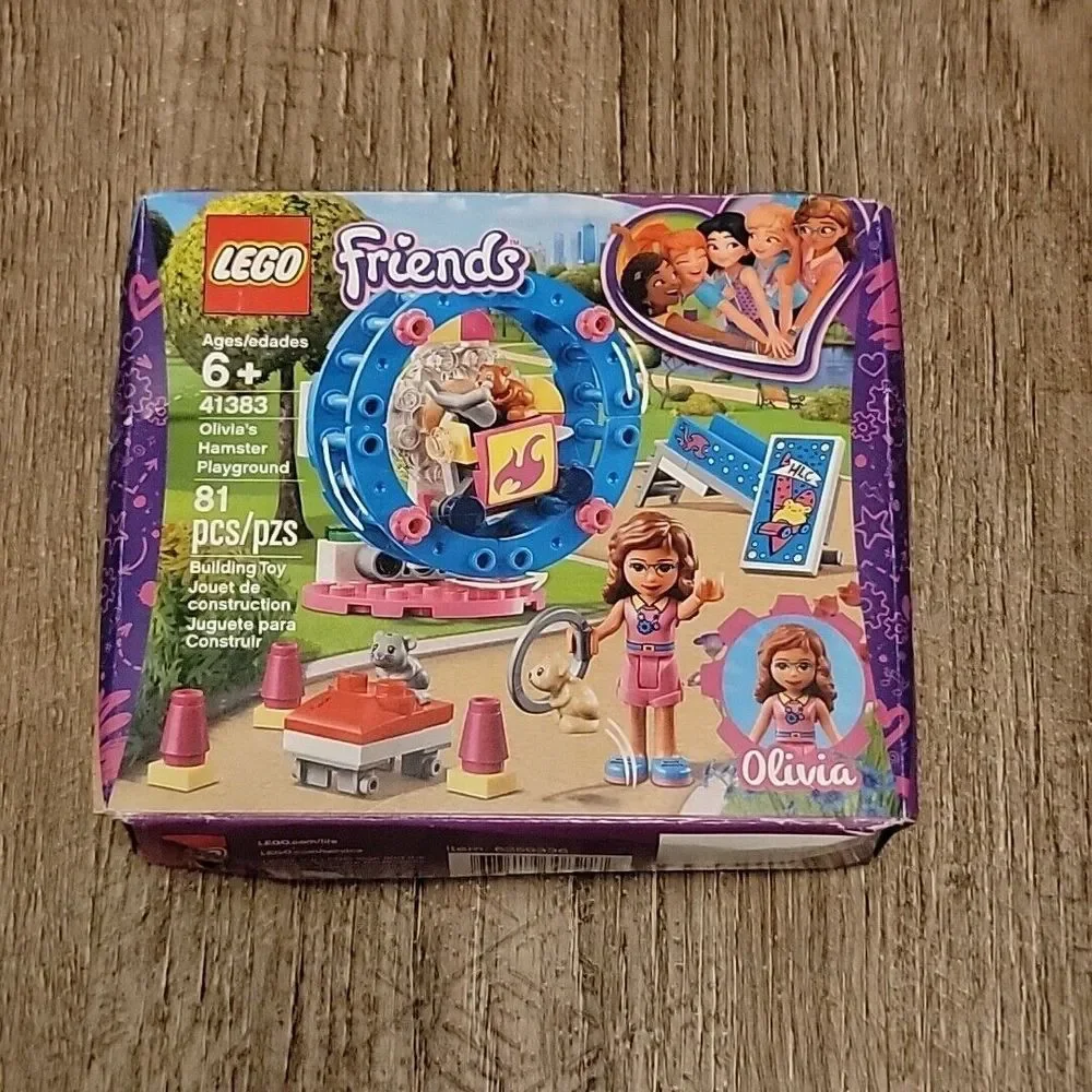 LEGO 41383 Olivia's Hamster Playground New Sealed Damaged Box